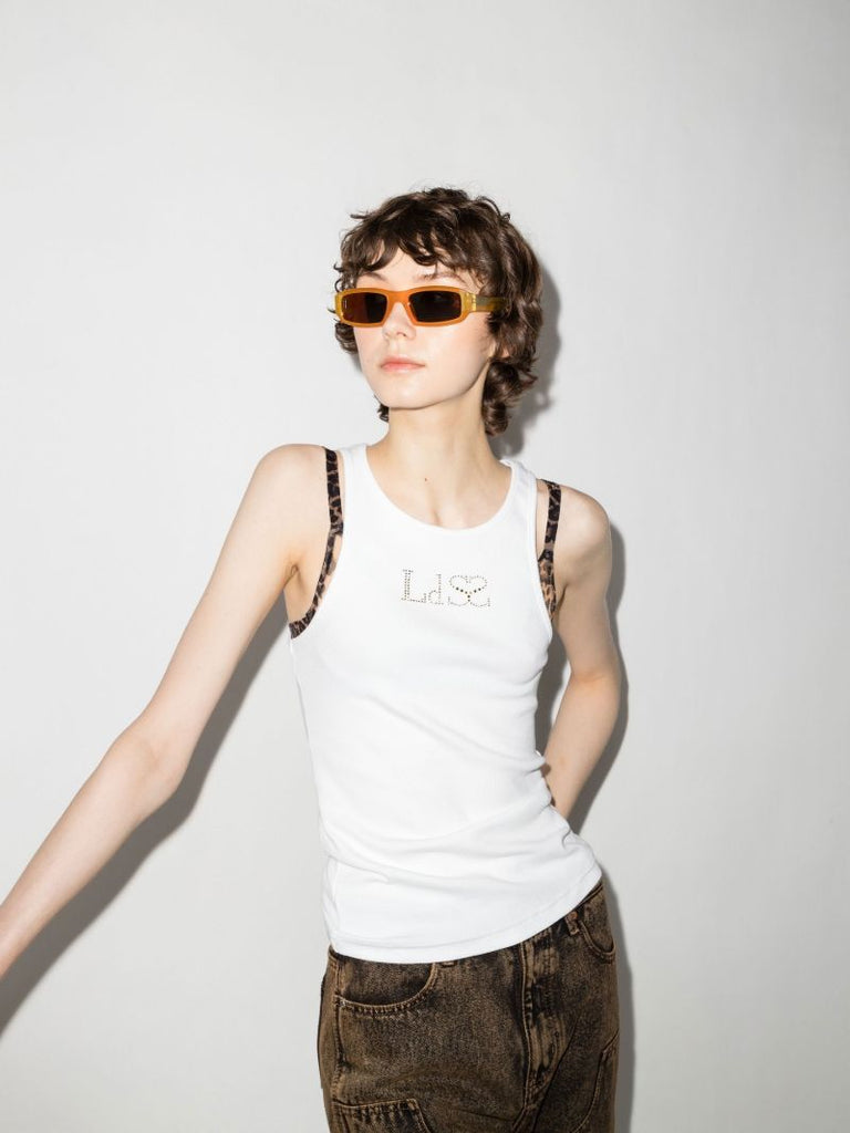 Orange Les Lunettes Altu Rectangular Sunglasses