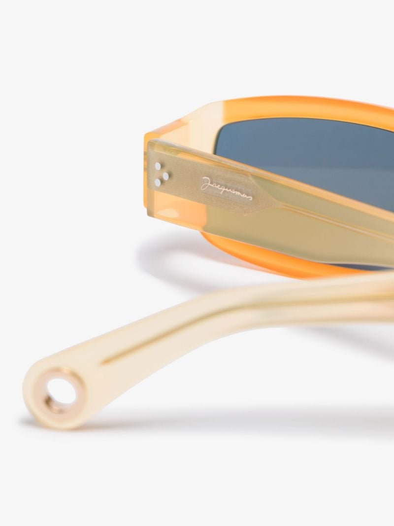 Orange Les Lunettes Altu Rectangular Sunglasses