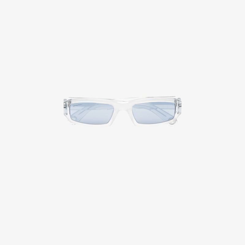 Grey Les Lunettes Altu Rectangular Sunglasses