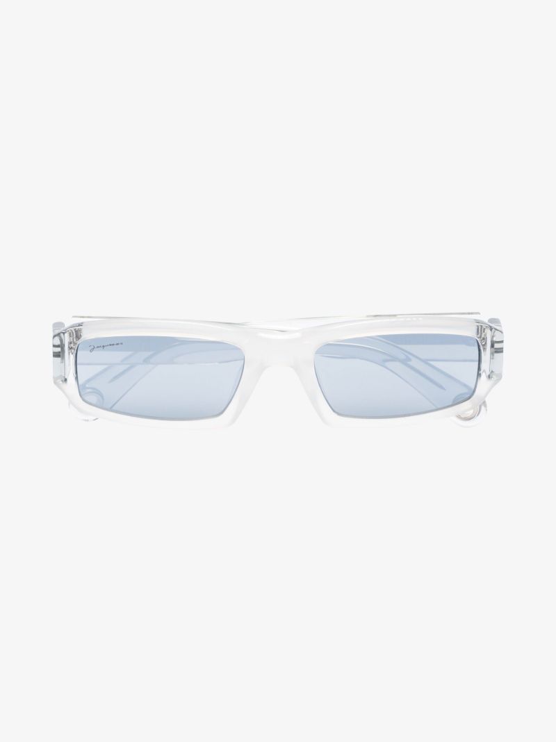 Grey Les Lunettes Altu Rectangular Sunglasses