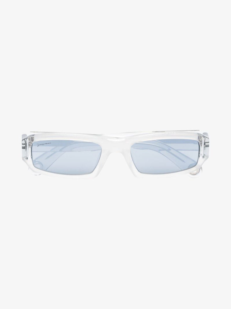 Grey Les Lunettes Altu Rectangular Sunglasses