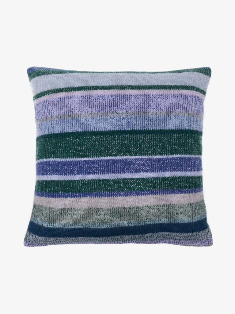 Blue Stripe Cashmere Cushion