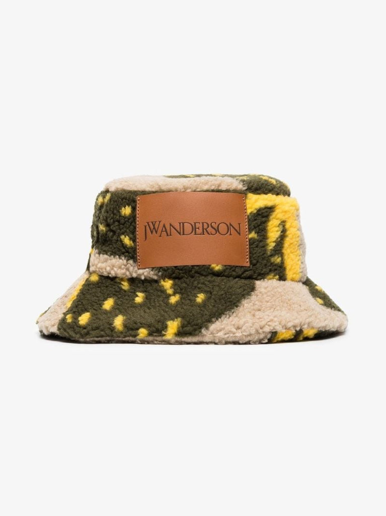 Asymmetric Logo-patch Bucket Hat