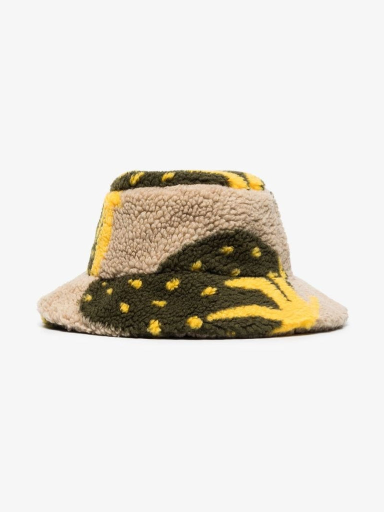 Asymmetric Logo-patch Bucket Hat