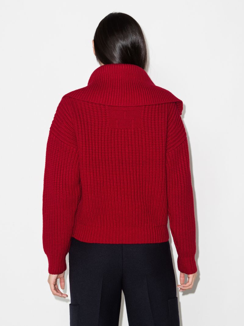 Zipped Merino Wool Sweater