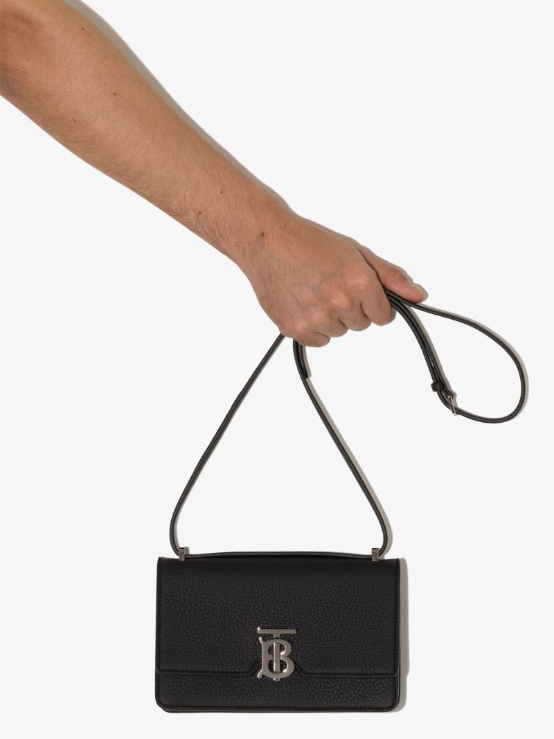 Black Robin Leather Messenger Bag