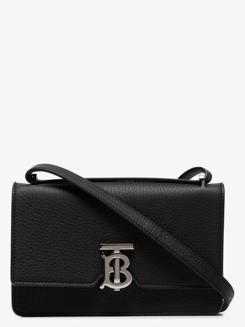 Black Robin Leather Messenger Bag