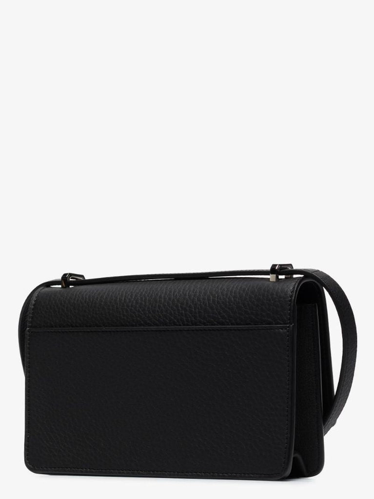Black Robin Leather Messenger Bag