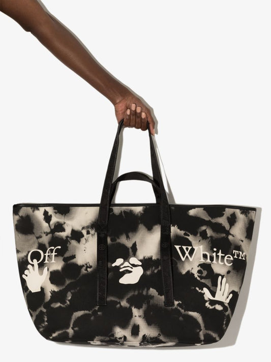 Black Commercial Large Tote Bag
