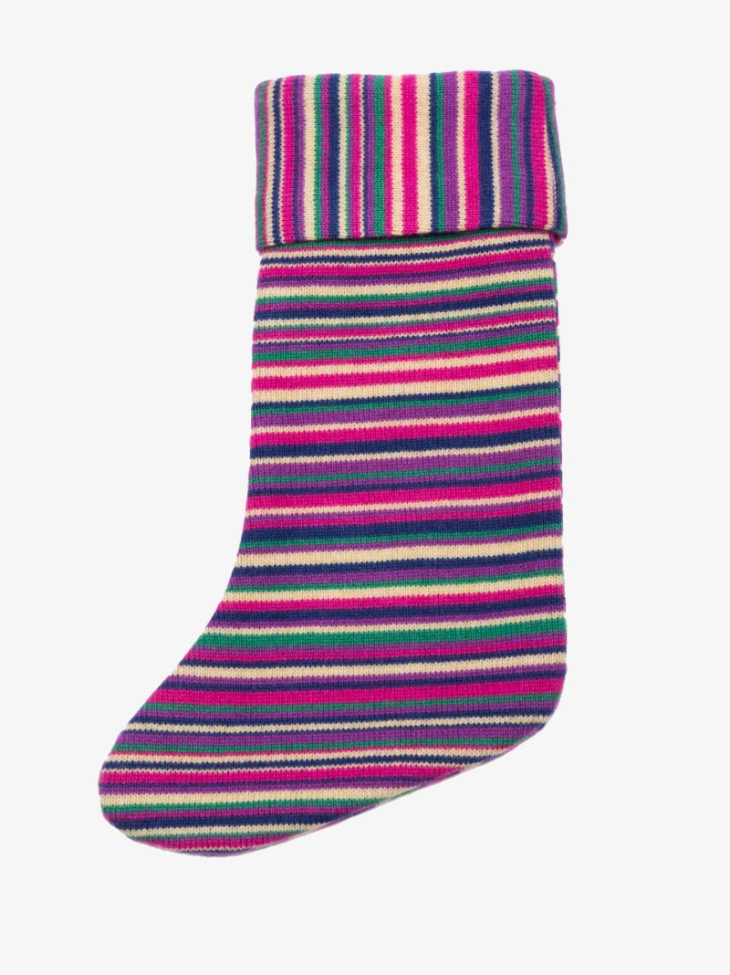 Striped Holiday Stocking