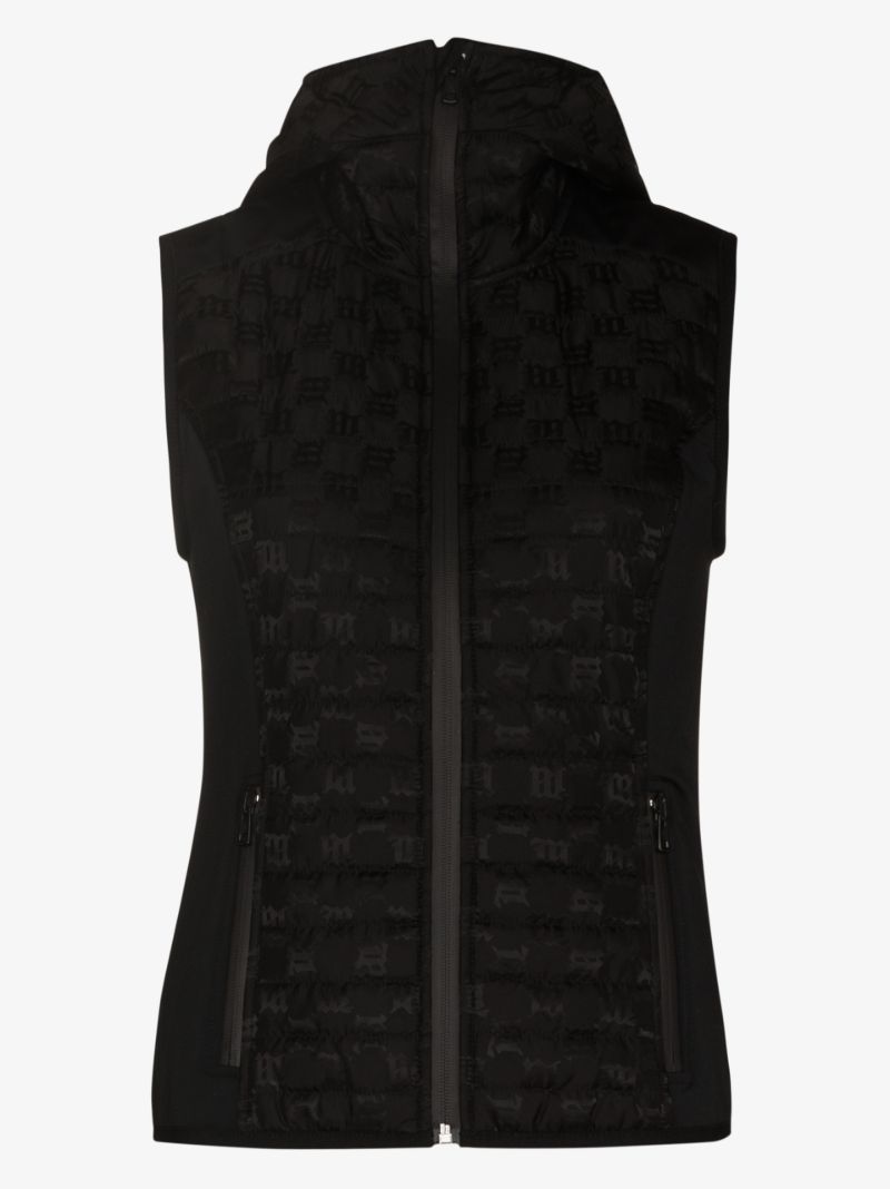 X Browns Monogram Quilted Ski Vest