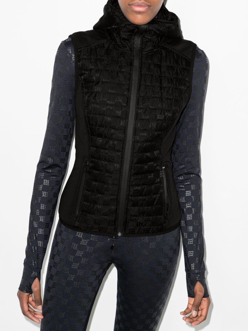 X Browns Monogram Quilted Ski Vest