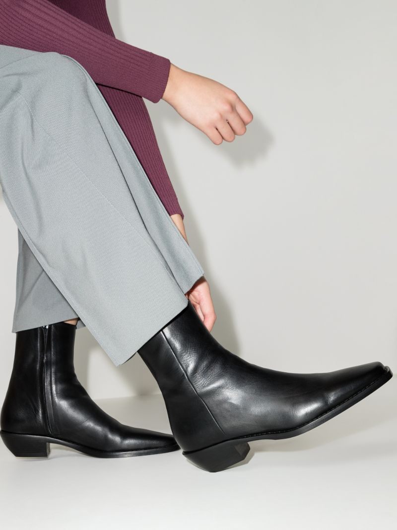 Black Wooster 40 Leather Boots
