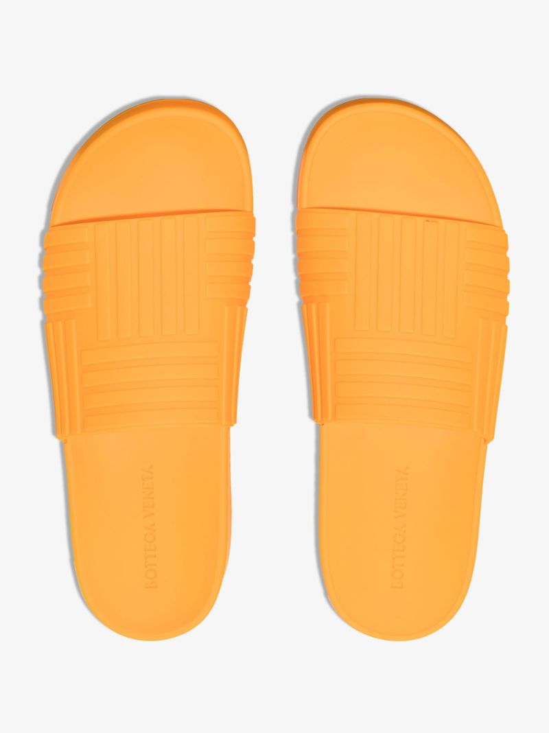 Orange Embossed Rubber Slides