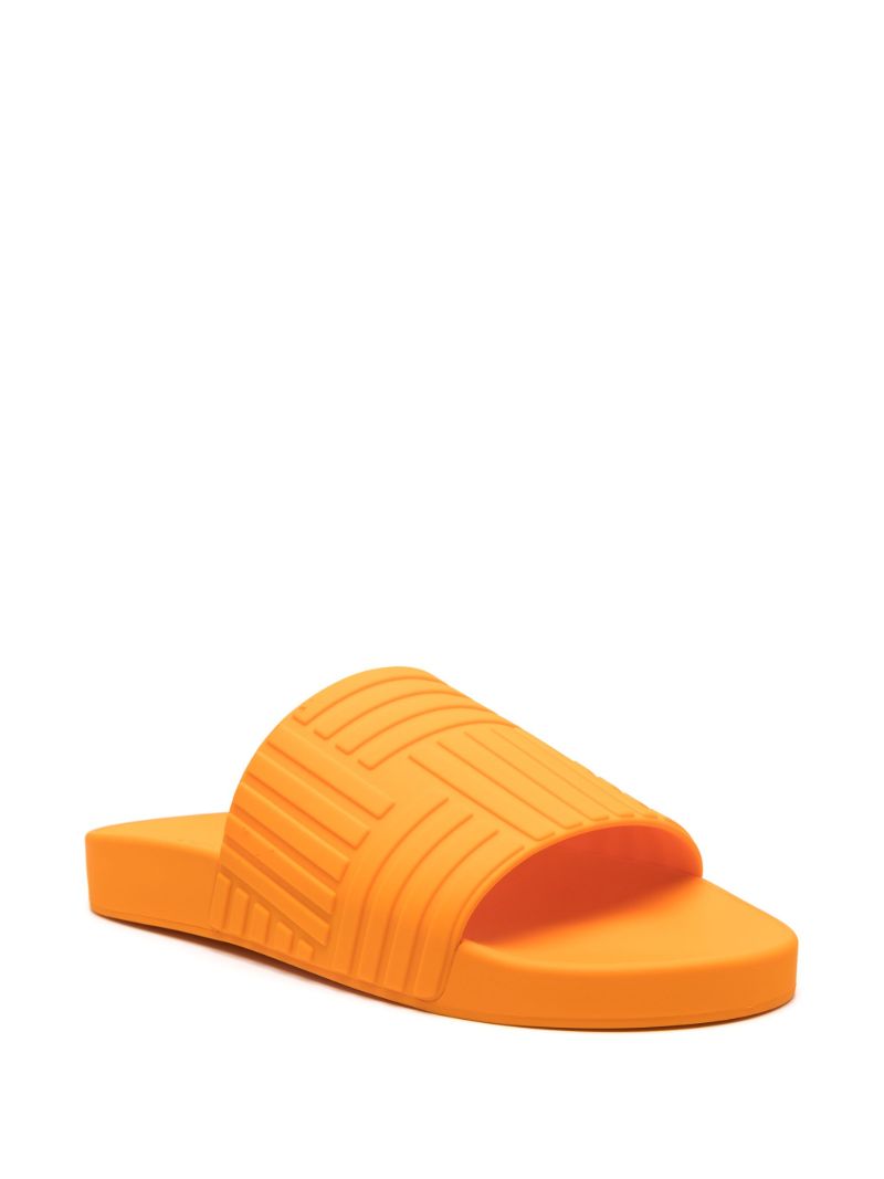 Orange Embossed Rubber Slides