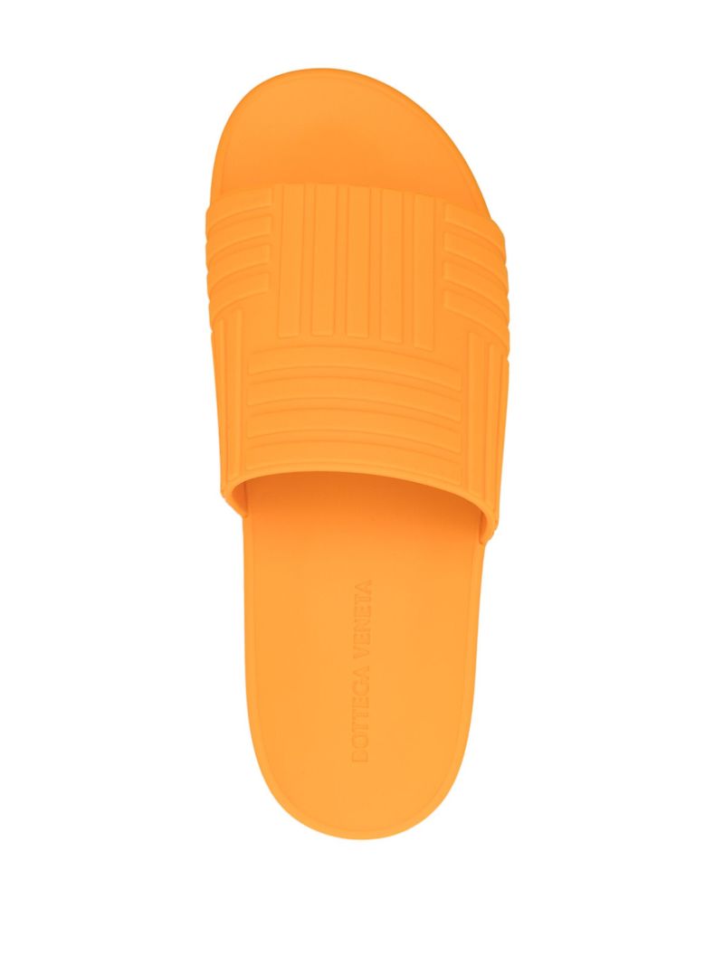Orange Embossed Rubber Slides