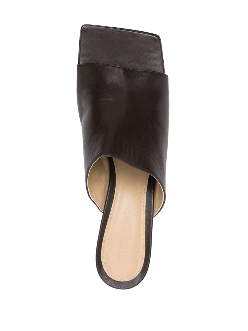 Brown Stretch 55 Leather Mules