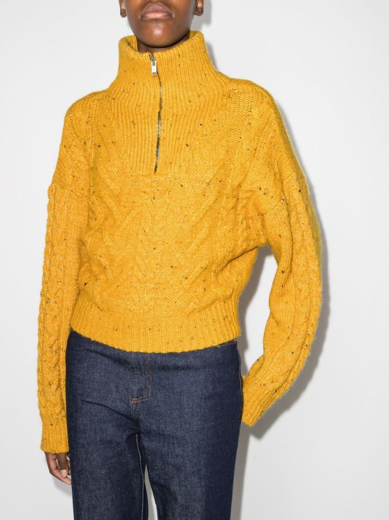 Half-zip Cable-knit Jumper