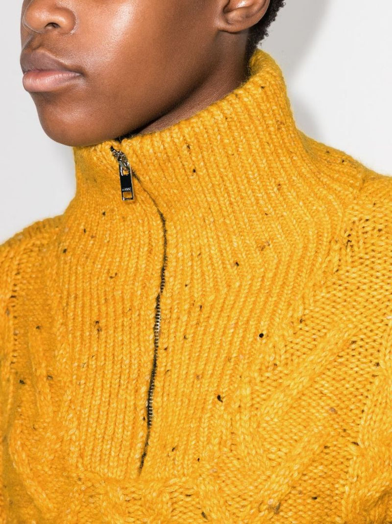Half-zip Cable-knit Jumper