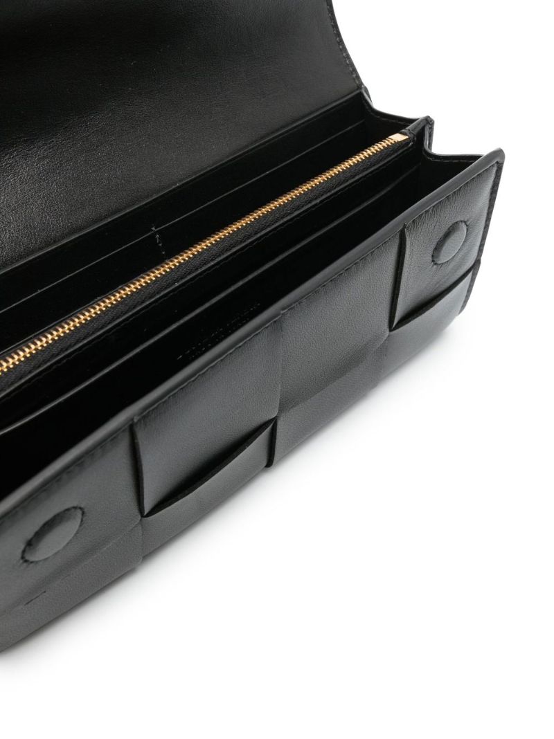 Black Flap Leather Wallet
