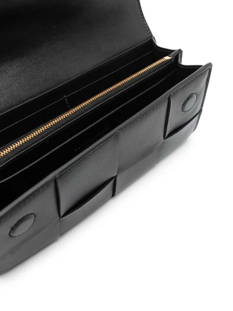 Black Flap Leather Wallet