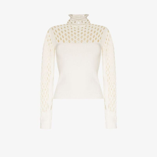 Cutout Roll Neck Top