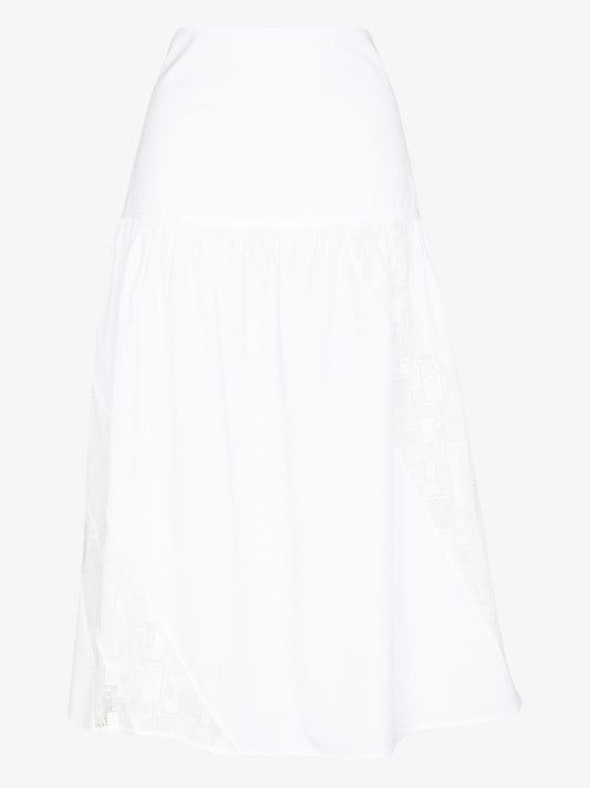 Samina Lace Panel Tiered Skirt