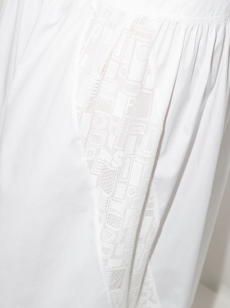 Samina Lace Panel Tiered Skirt