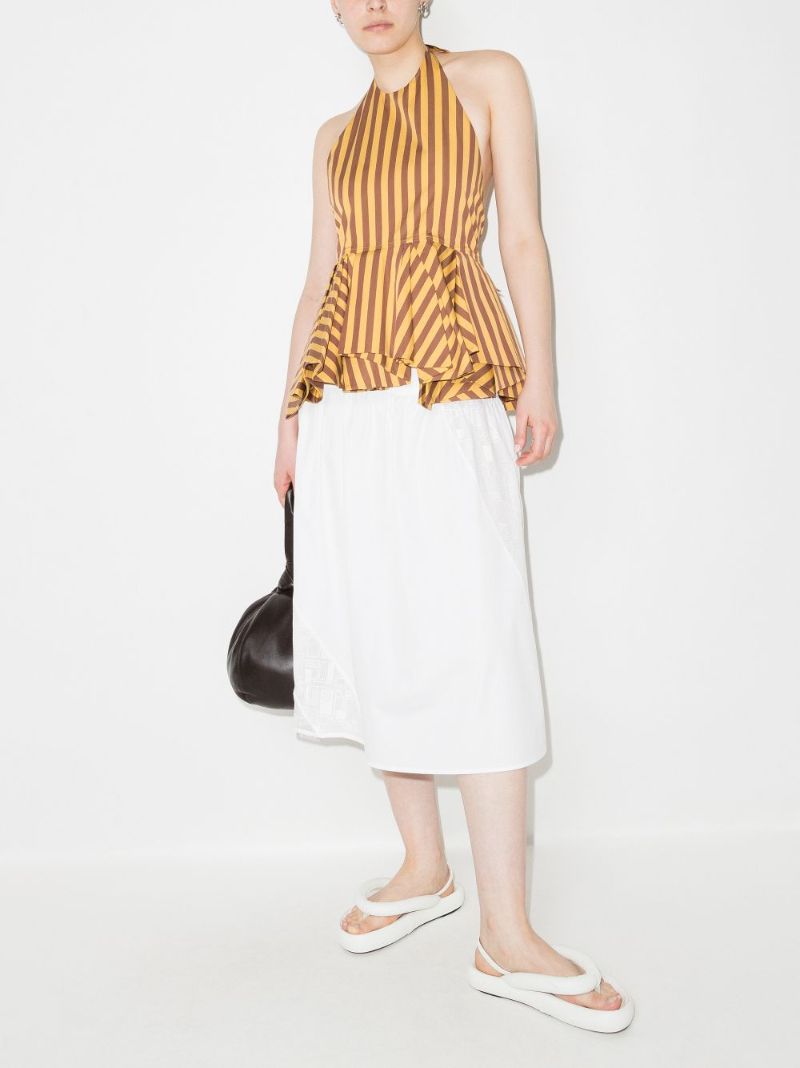 Samina Lace Panel Tiered Skirt