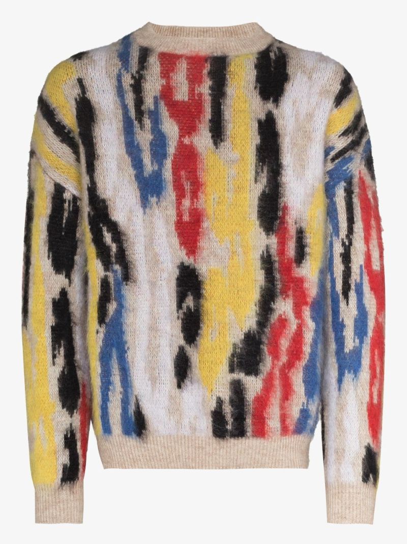 Intarsia Graphic Sweater