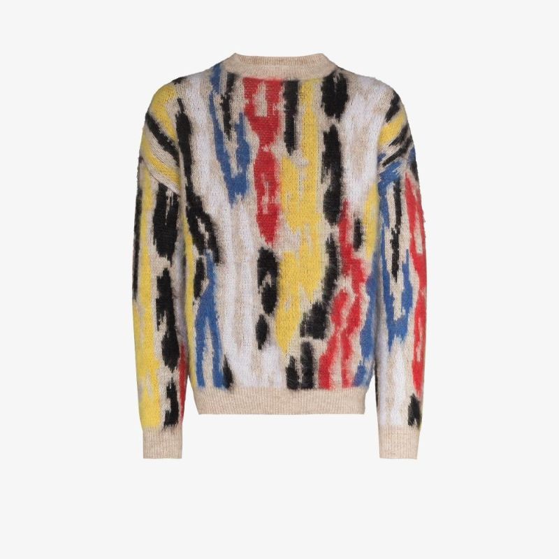 Intarsia Graphic Sweater