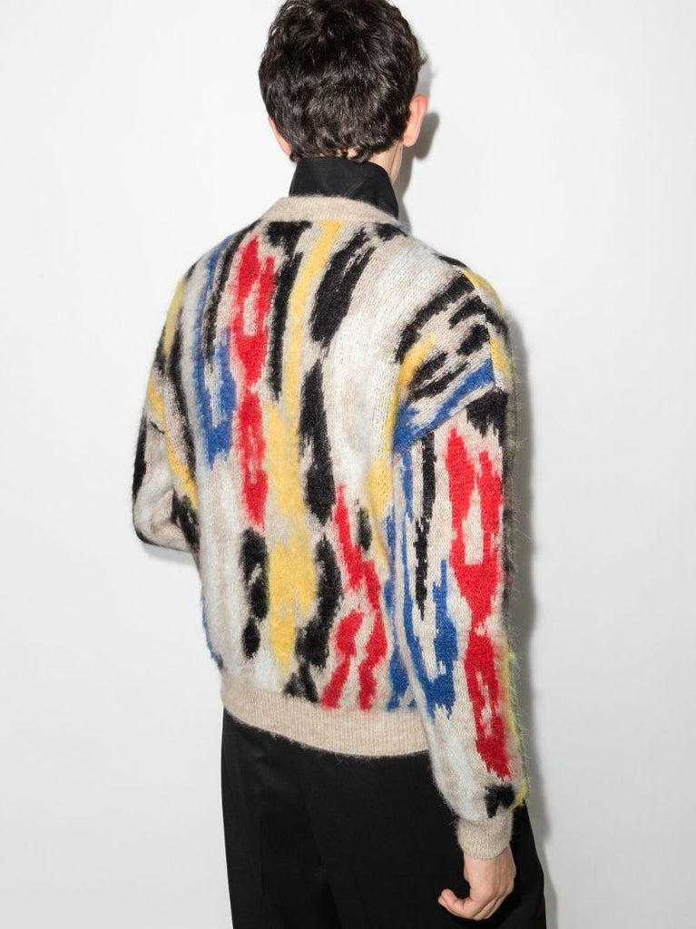 Intarsia Graphic Sweater