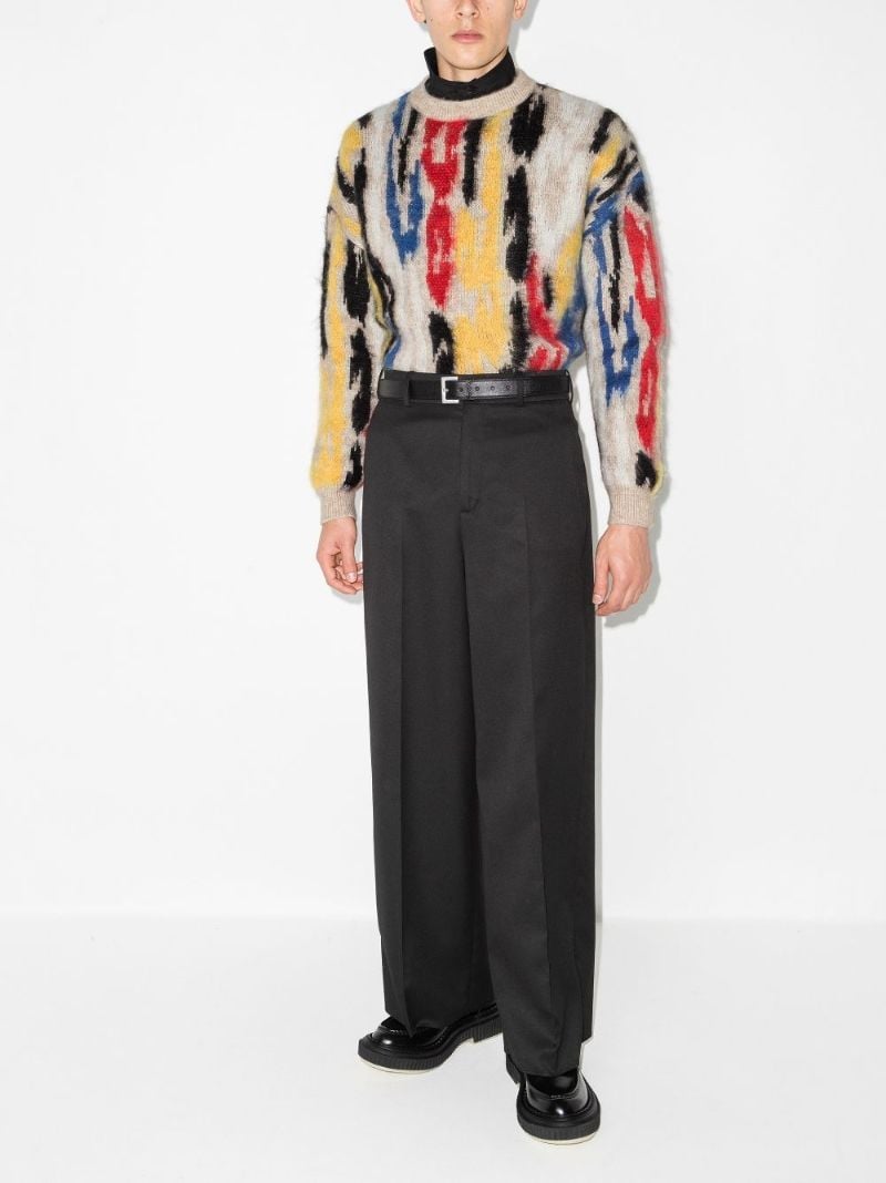 Intarsia Graphic Sweater