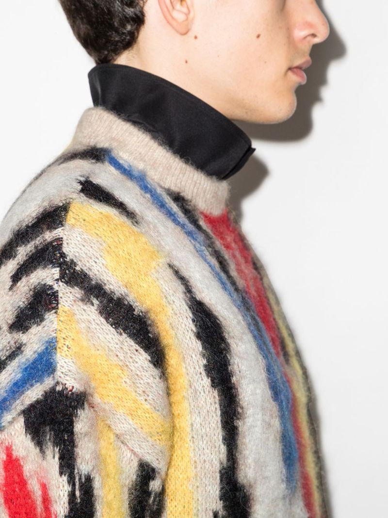 Intarsia Graphic Sweater