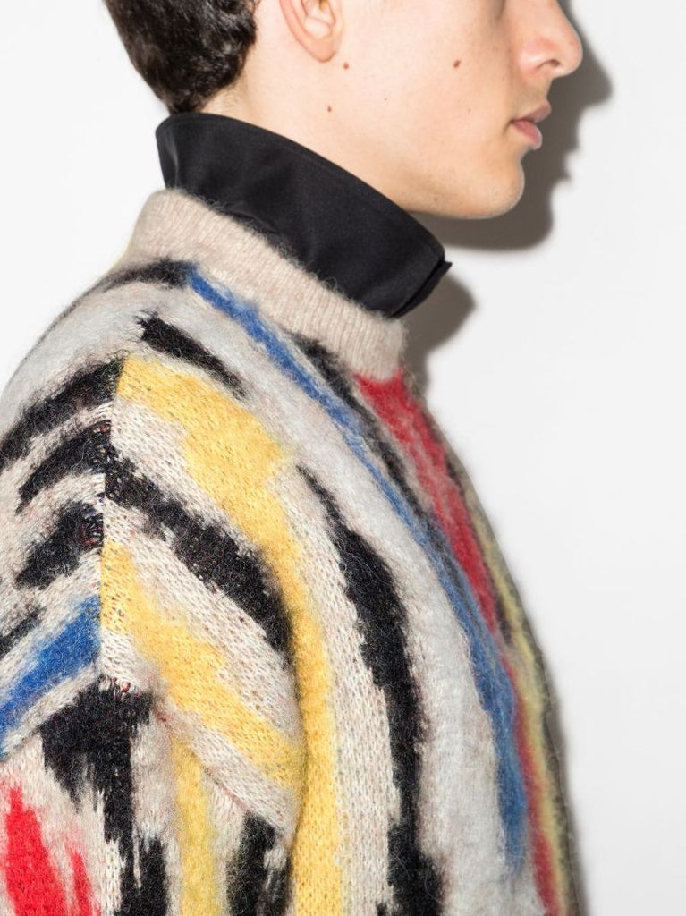 Intarsia Graphic Sweater