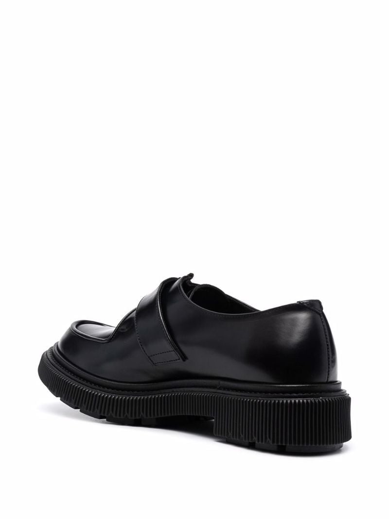 Black Type 136 Buckled Leather Derby Shoes