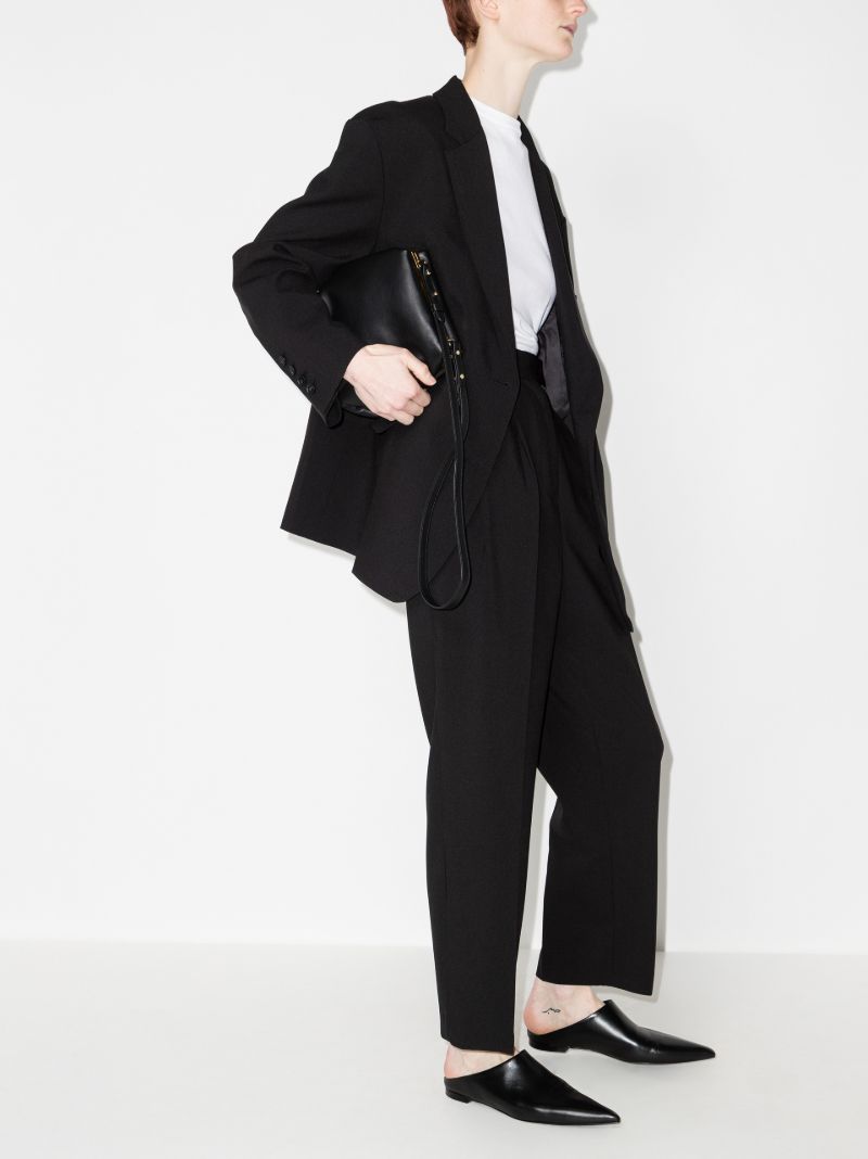 Black Bea Straight-leg Trousers