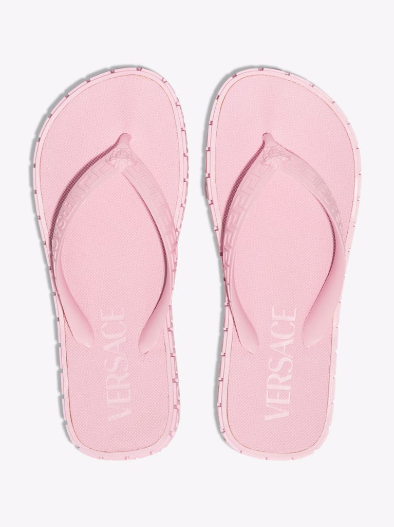 Pink Greca Border Rubber Sandals