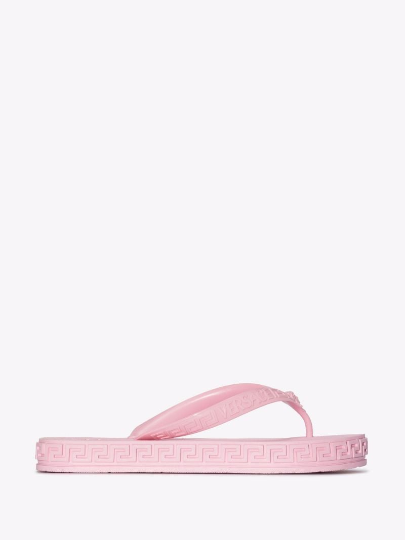 Pink Greca Border Rubber Sandals