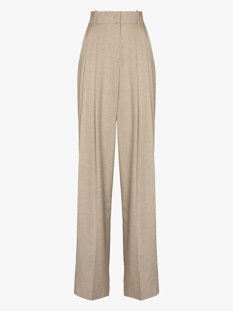 Neutral Gelso Straight-leg Trousers