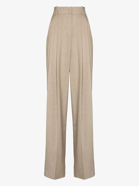 Neutral Gelso Straight-leg Trousers