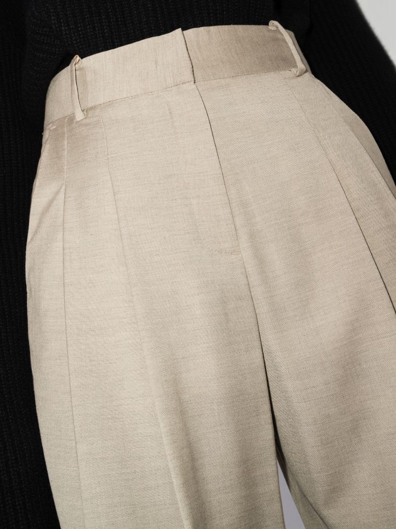 Neutral Gelso Straight-leg Trousers