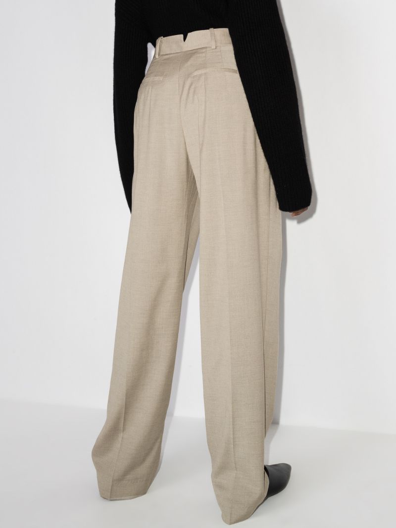 Neutral Gelso Straight-leg Trousers