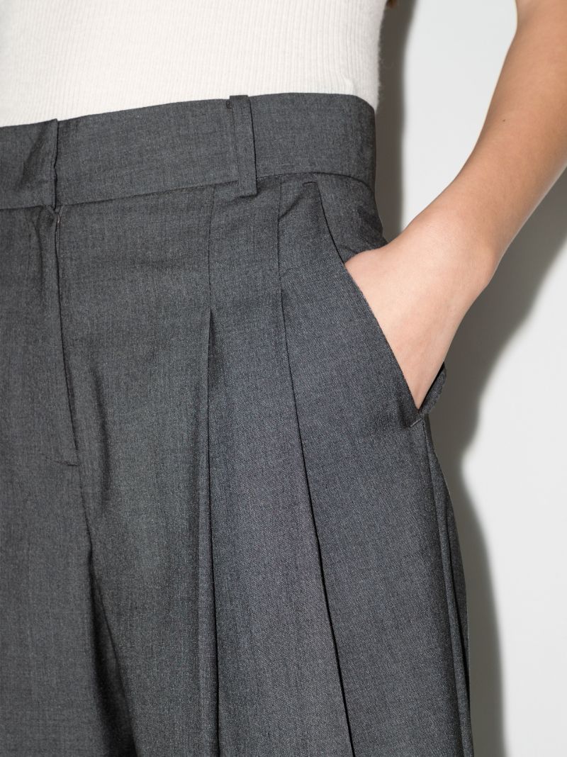 Grey Gelso Straight-leg Trousers