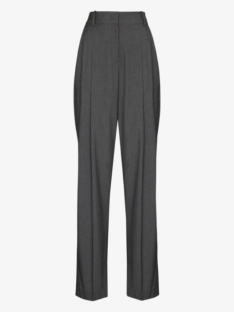 Grey Gelso Straight-leg Trousers