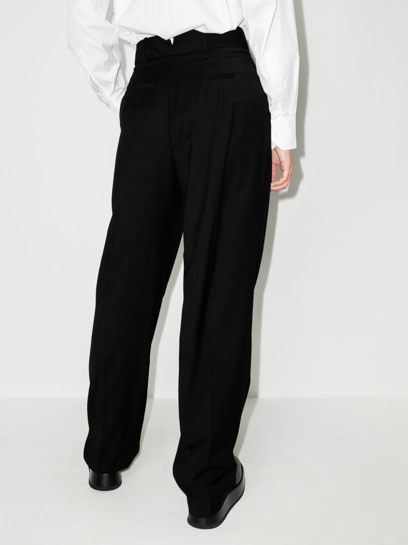 Black Gelso Straight-leg Trousers