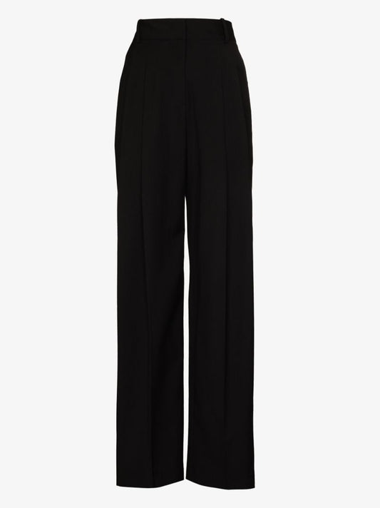 Black Gelso Straight-leg Trousers