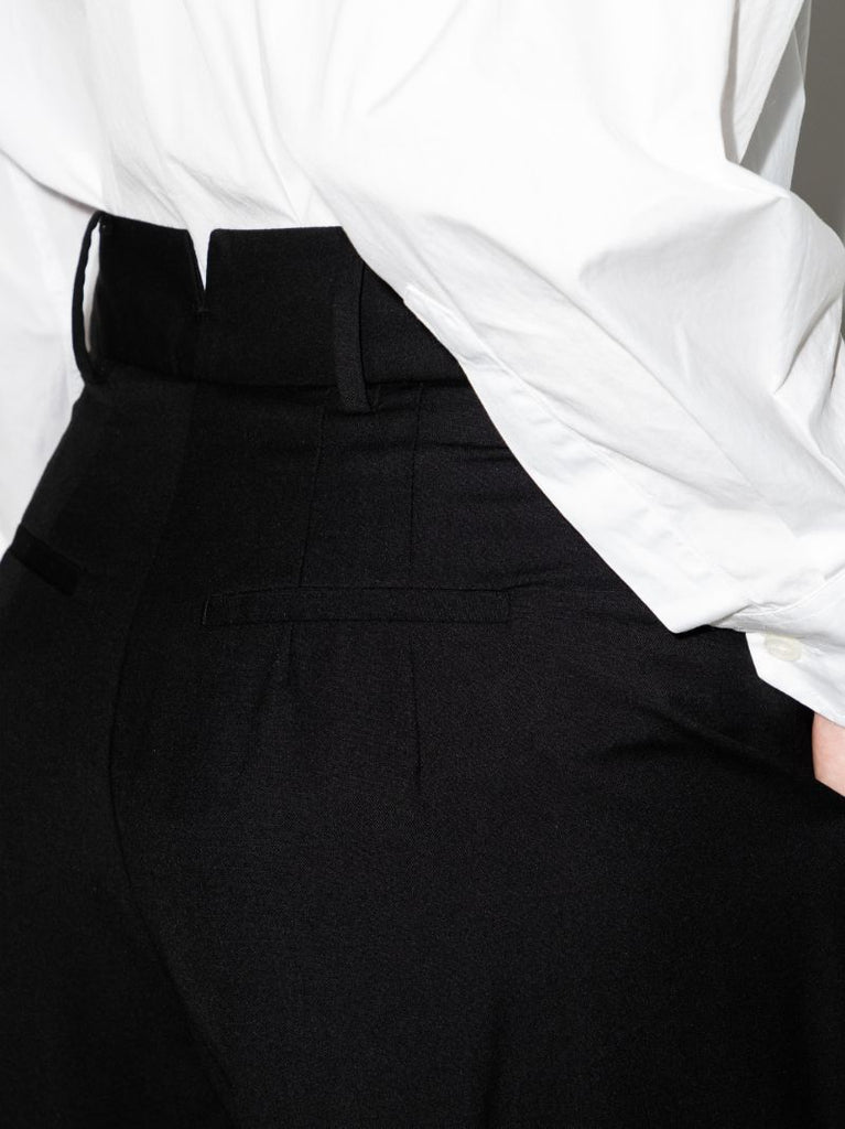 Black Gelso Straight-leg Trousers