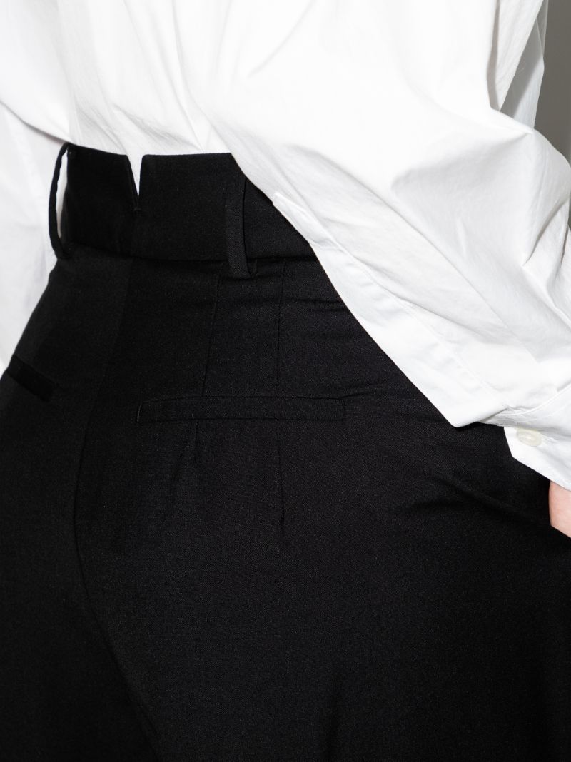 Black Gelso Straight-leg Trousers