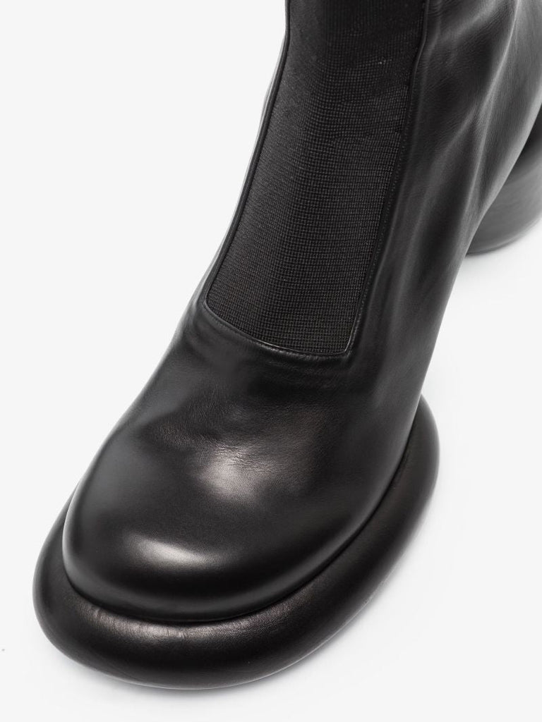 Black 75 Platform Leather Boots